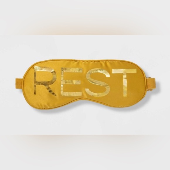 NWT opalhouse yellow & metallic adjustable eye mask - Picture 1 of 6